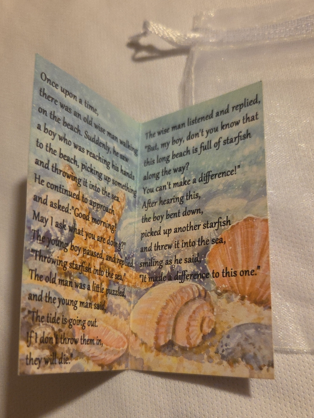 You Make a Difference Starfish Keychain Set - Picture 3 of 5